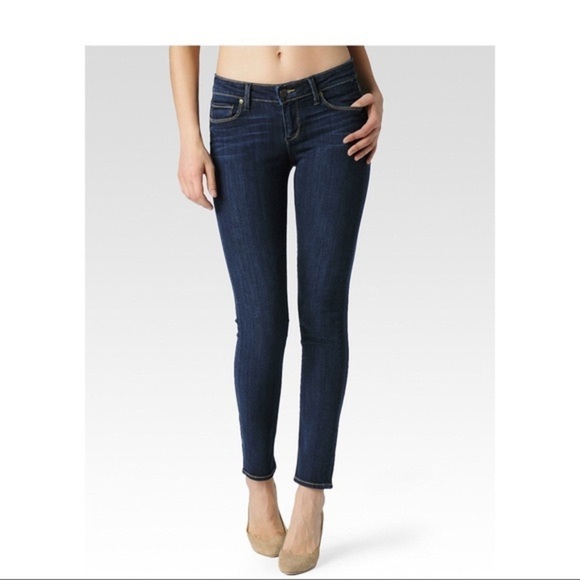 PAIGE Peg Skinny Dark Wash Stretch Jeans 26 - Picture 10 of 10